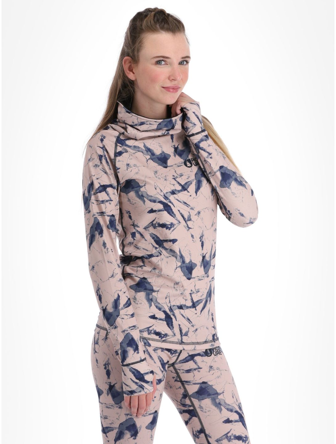 Picture, Pagaya Print Fleece thermoshirt dames Freeze roze 