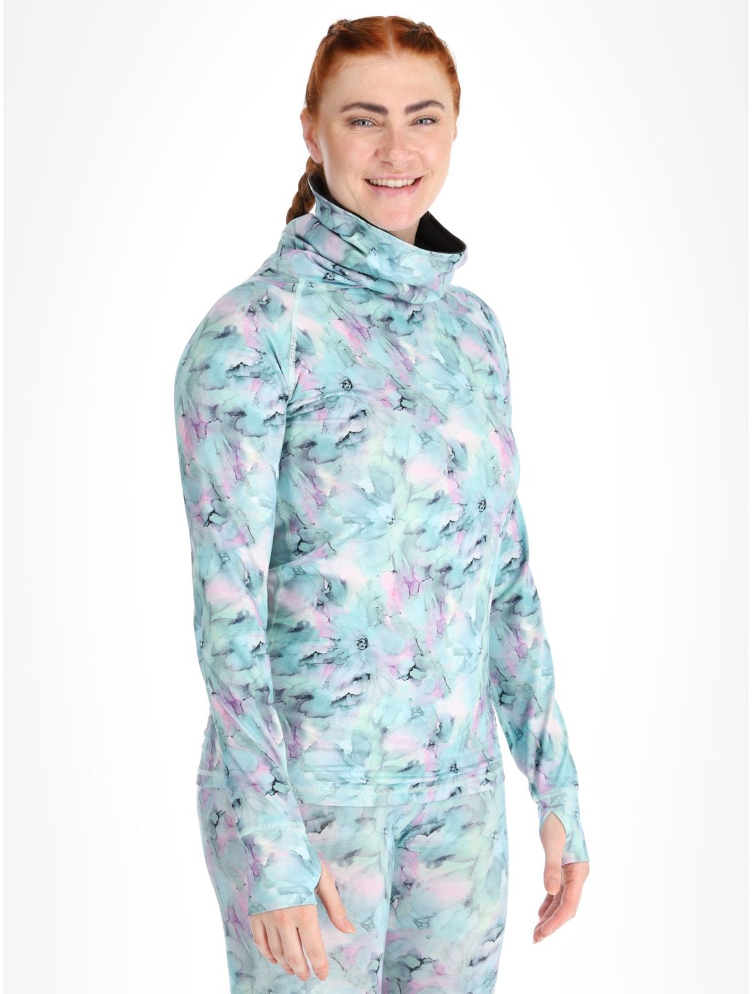 Picture, Pagaya Print Fleece FA Thermoshirt dames Blurry Water Print Multicolor 