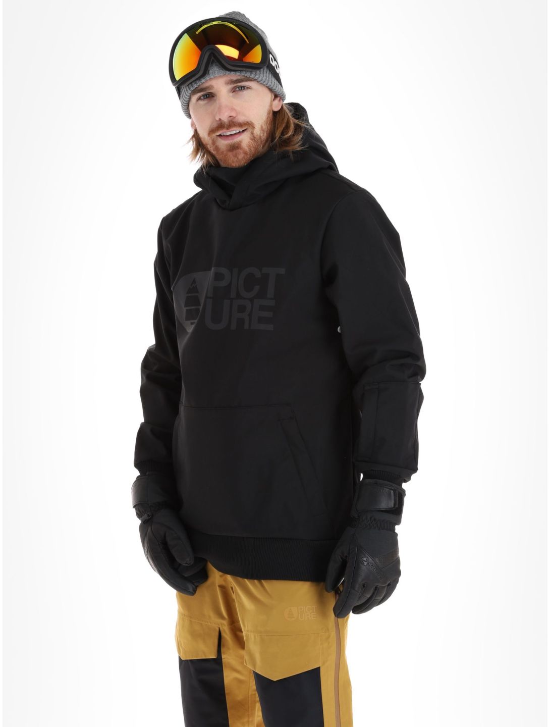 Picture, Parker softshell ski-jas heren Black zwart 