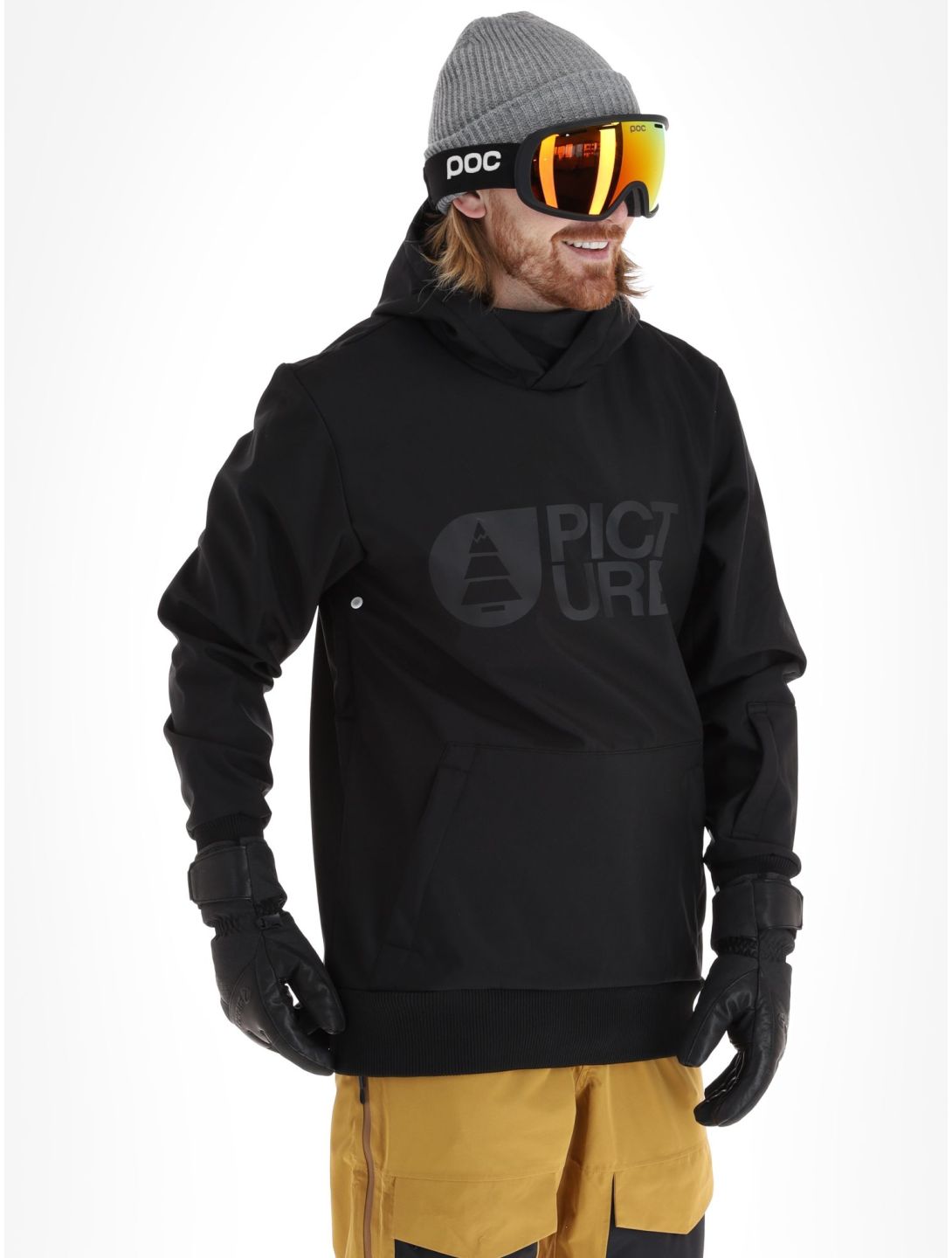 Picture, Parker softshell ski-jas heren Black zwart 