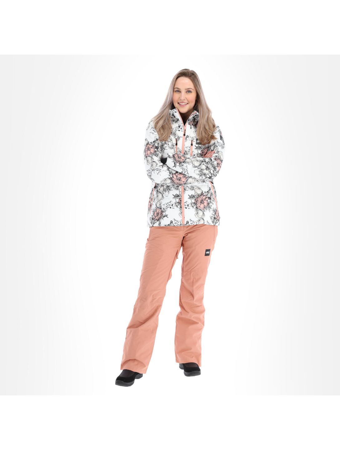 Picture, Pluma Jkt ski-jas slim fit dames peonies Wit