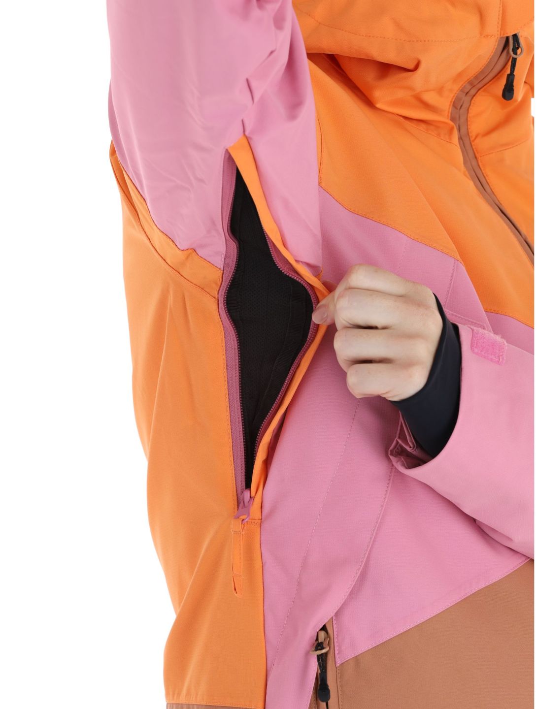 Picture, Seakrest ski-jas dames Latte beige, oranje, roze 