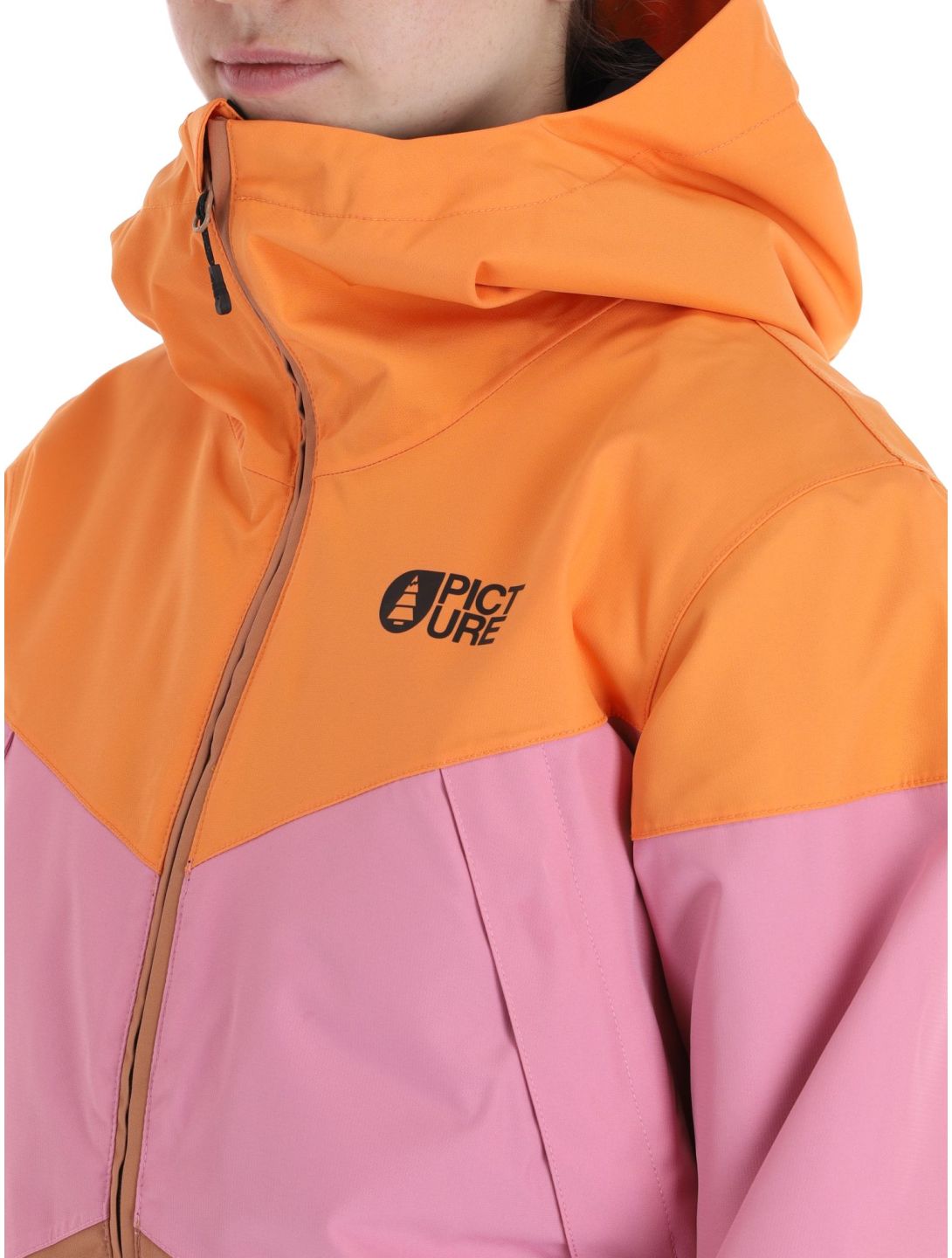 Picture, Seakrest ski-jas dames Latte beige, oranje, roze 