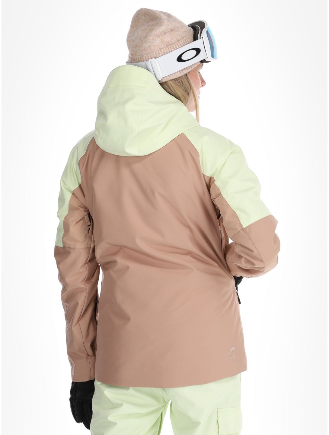 Picture, Sitkah ski-jas dames Lime Cream Roebuck bruin, groen 