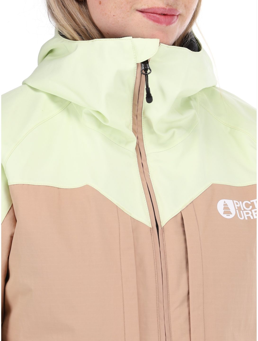 Picture, Sitkah ski-jas dames Lime Cream Roebuck bruin, groen 