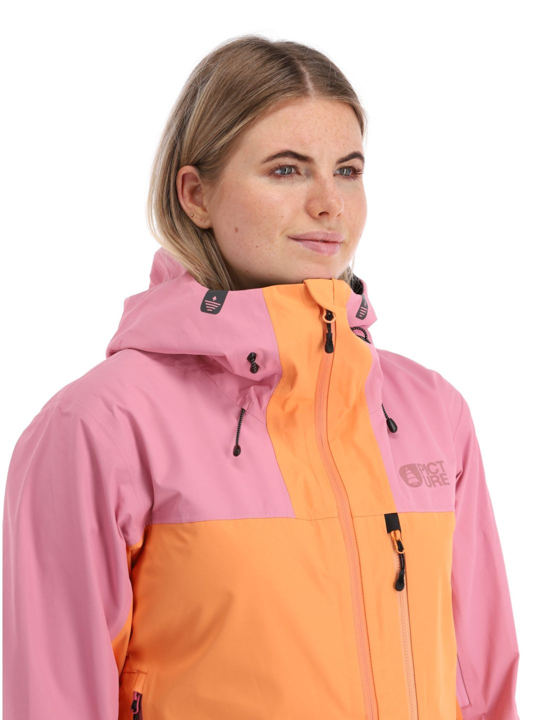 Picture, Sylva 3L hardshell ski-jas dames Tangerine oranje, roze 