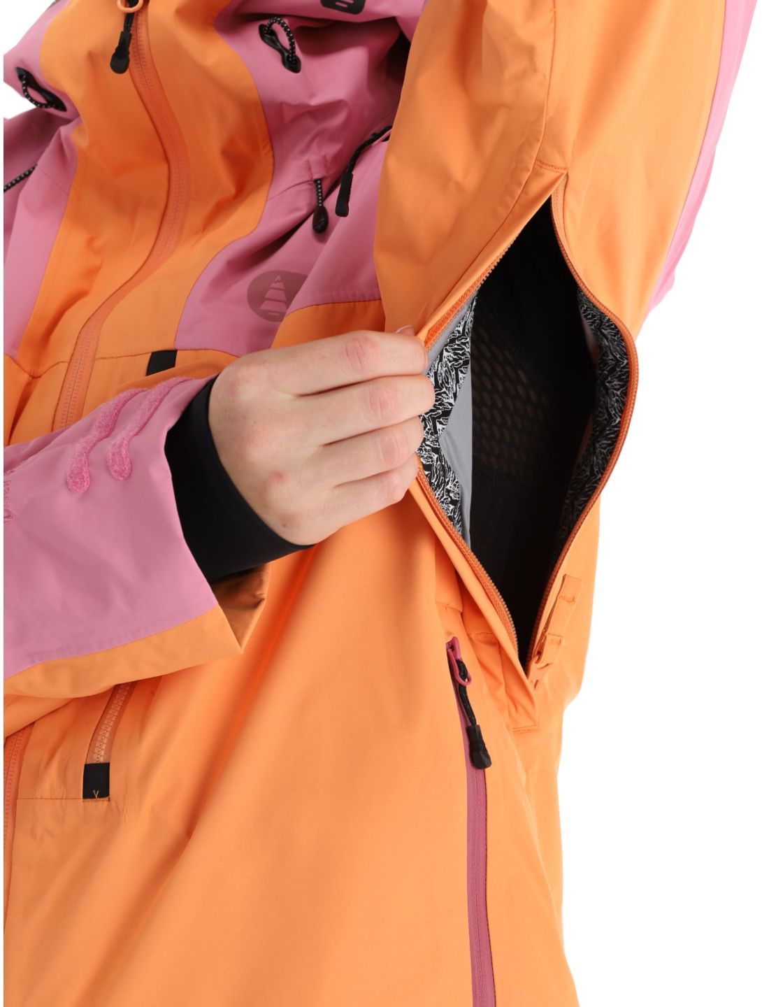 Picture, Sylva 3L hardshell ski-jas dames Tangerine oranje, roze 