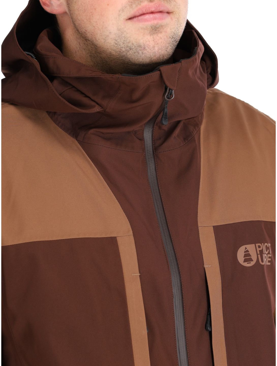 Picture, Track ski-jas heren Chicory Coffee Cocoa beige 