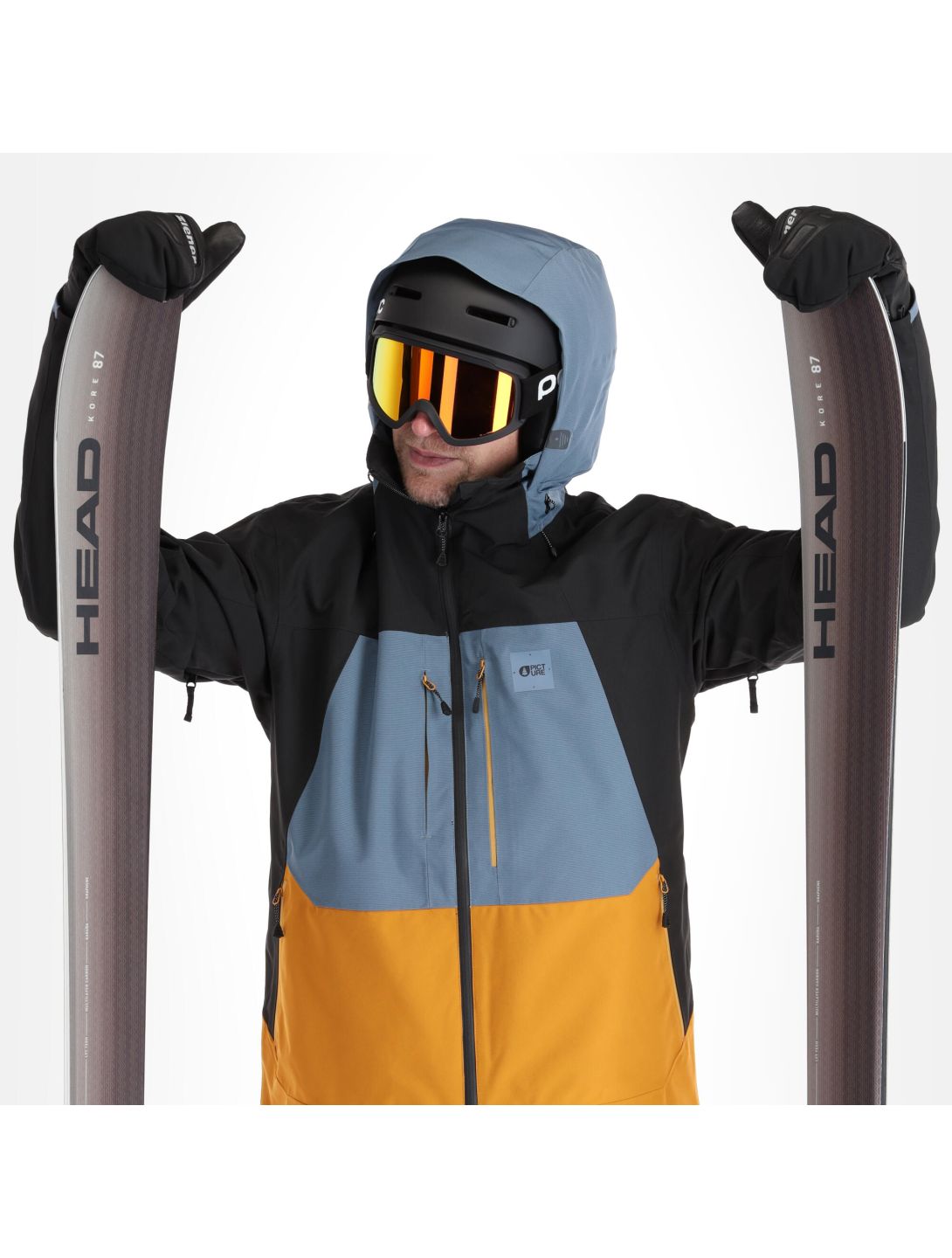 Picture, Track Jkt ski-jas heren camel bruin 