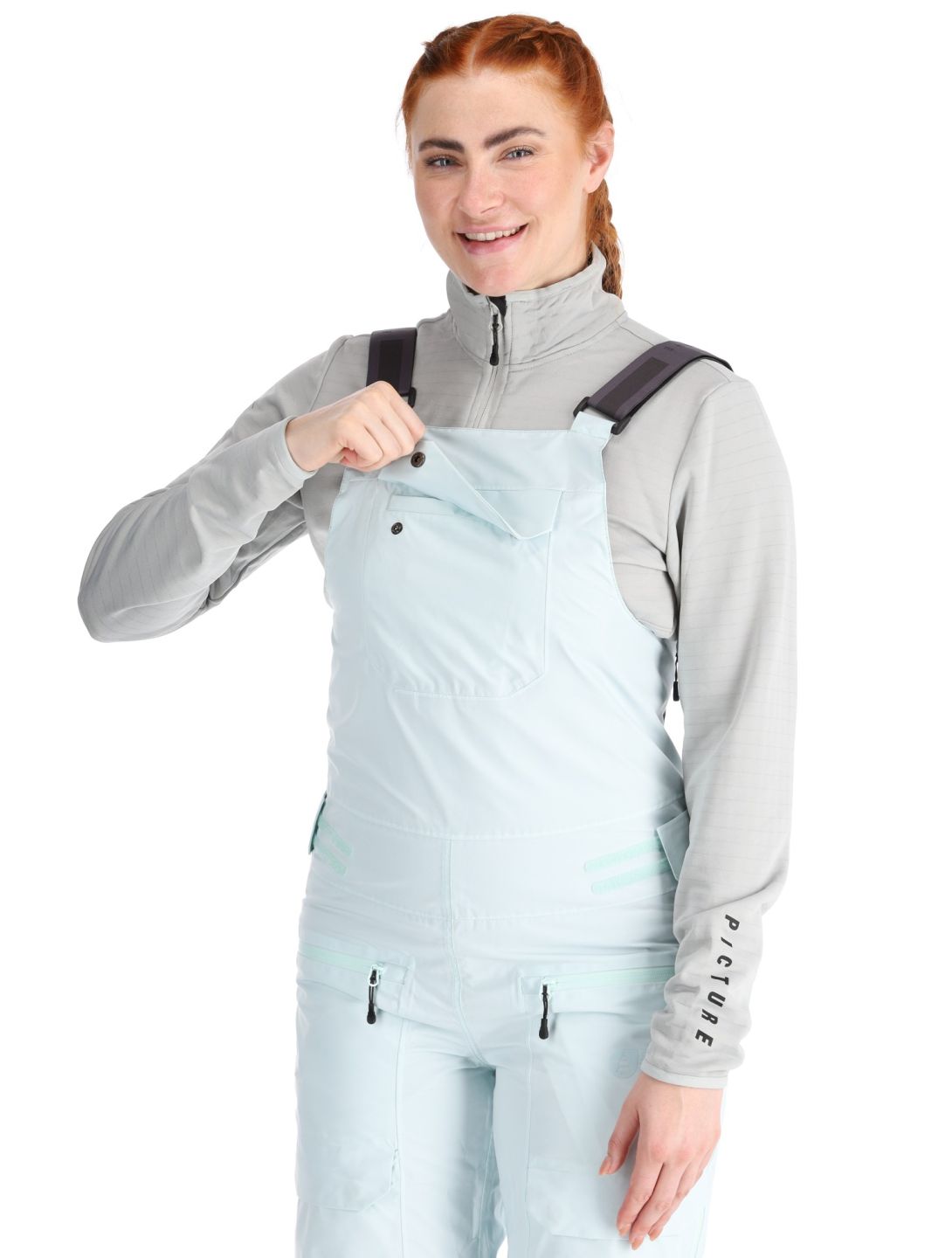 Picture, U62 Bib BG BIB skibroek dames Starlight Blue Blauw 