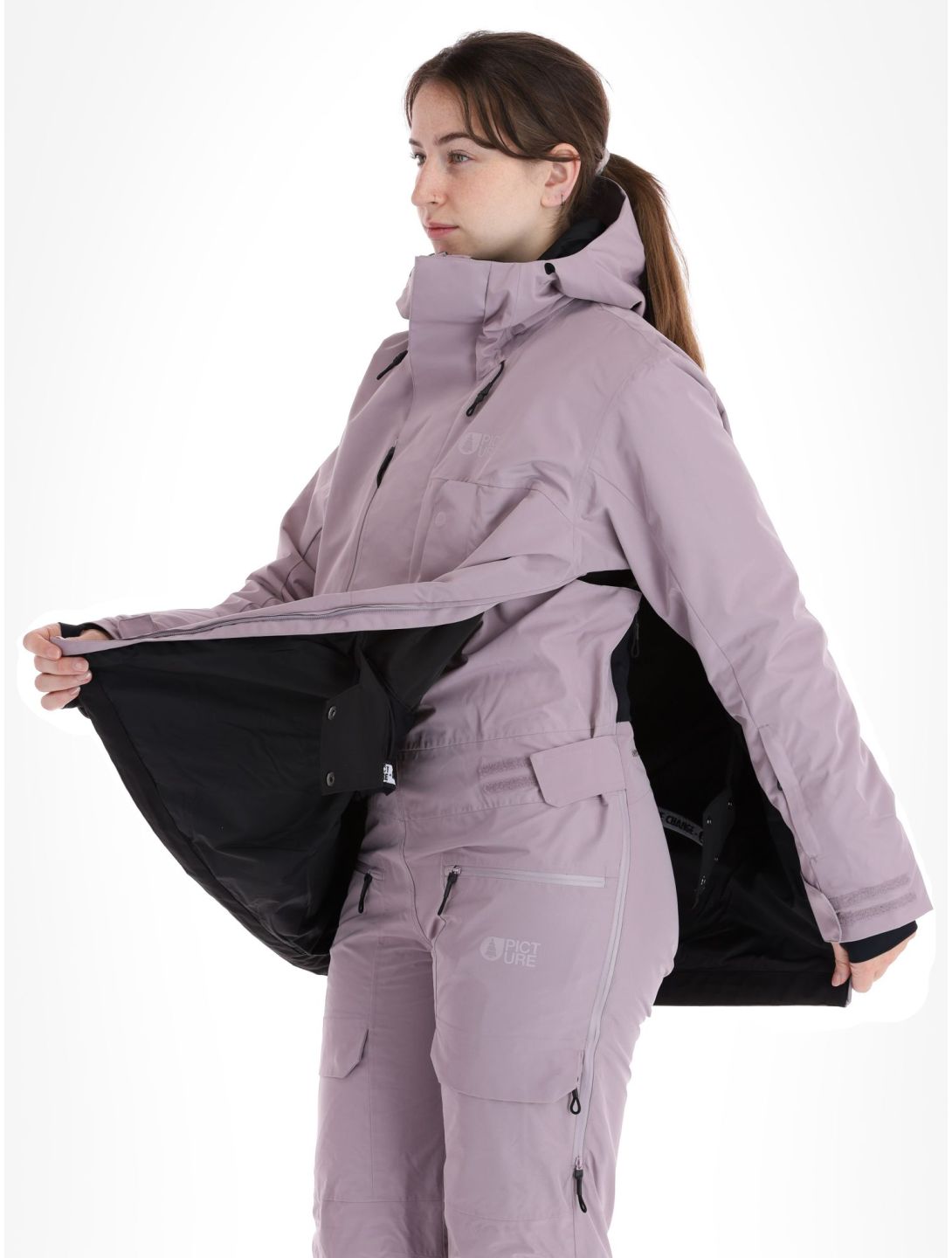 Picture, U64 hardshell ski-jas dames Sea Fog paars 