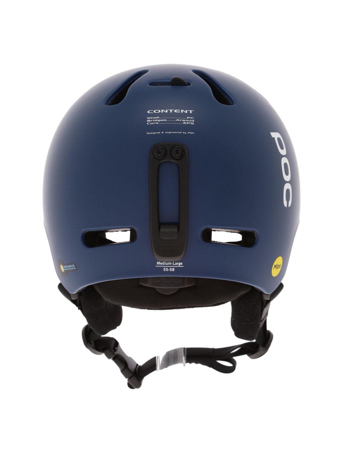 POC, Fornix MIPS skihelm unisex Lead Blue Matt blauw 