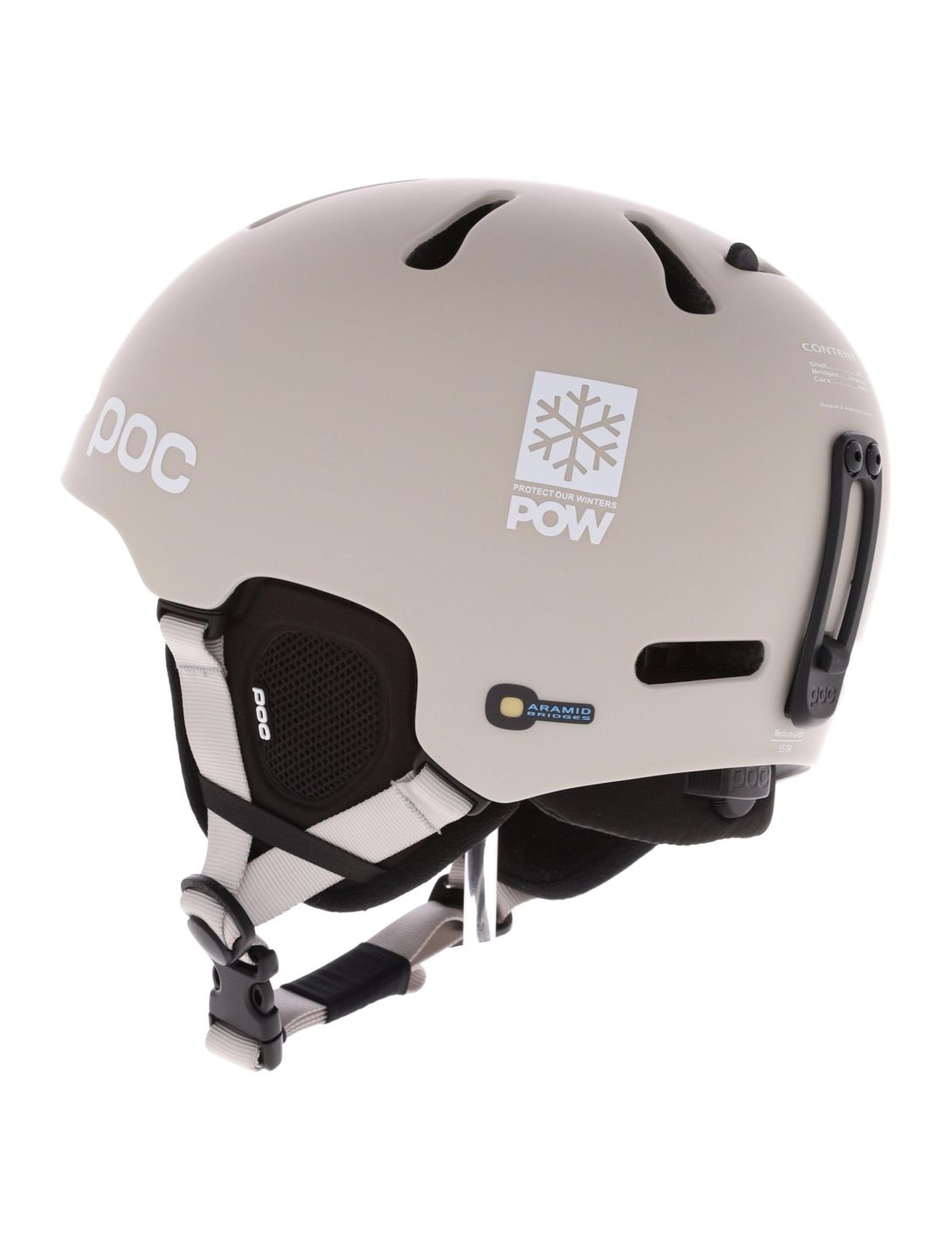 POC, Fornix MIPS POW JJ skihelm unisex Mineral Grey Matt grijs 