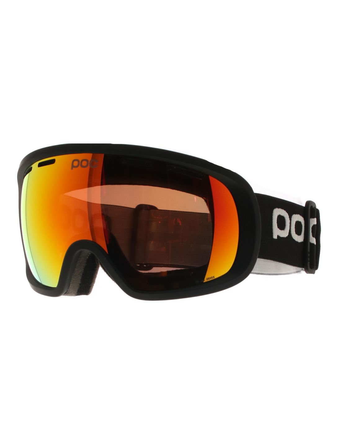 POC, Fovea skibril unisex Uranium Black / Partly Sunny Orange oranje, zwart 