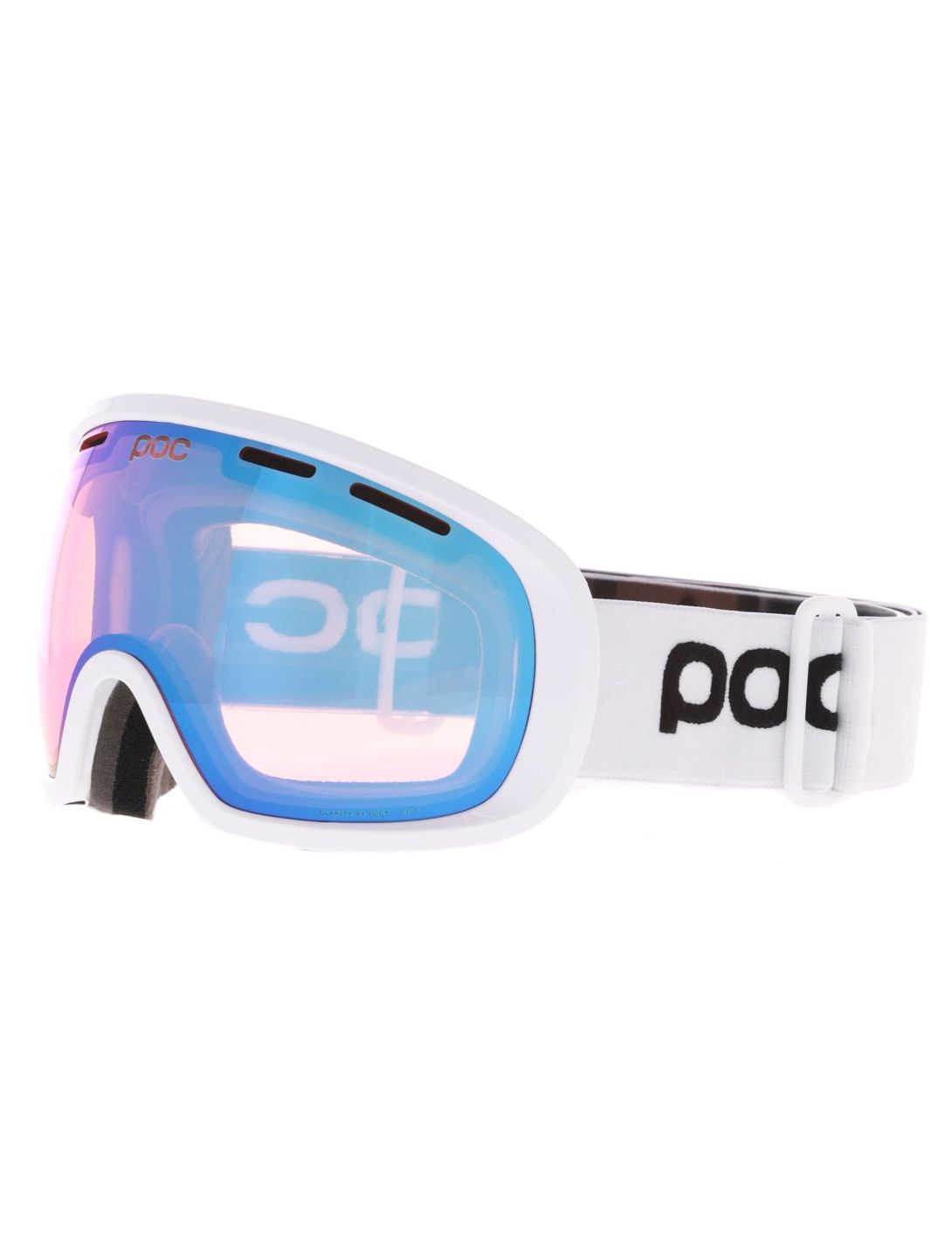 POC, Fovea Photochromic PA Goggles unisex Hydrogen White / Photochromic / Light Pink-Sky Blue Blauw, Roze, Wit 