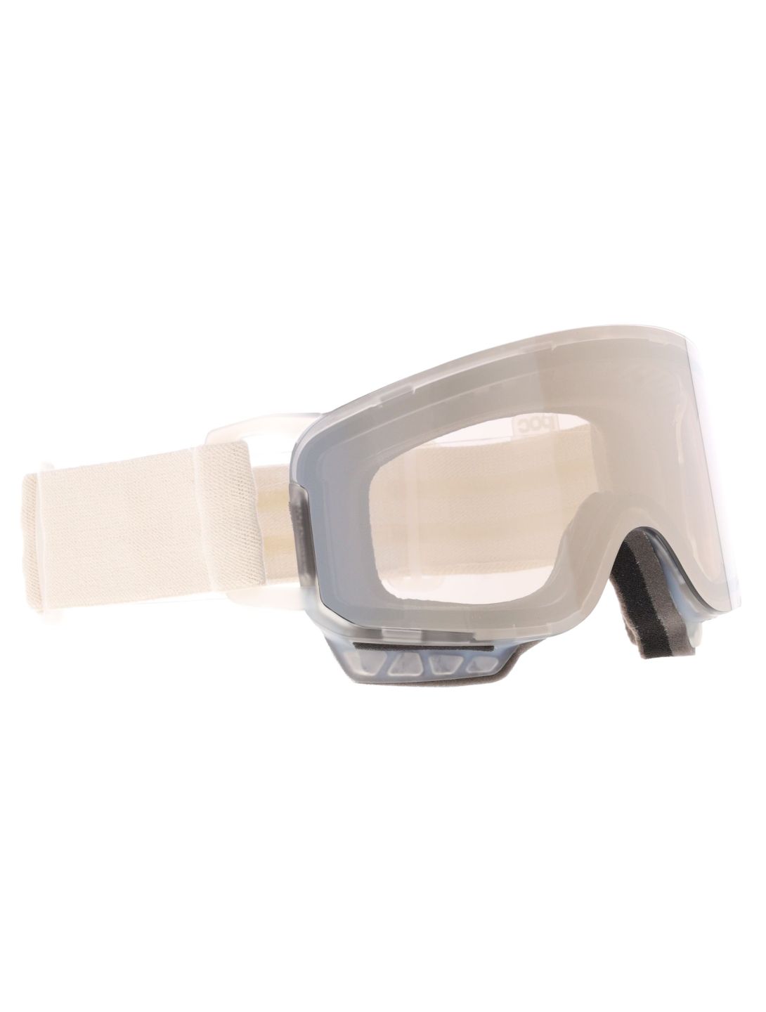 POC, Nexal Mid PA Goggles unisex Raw White / Partly Sunny Ivory Beige, Wit 