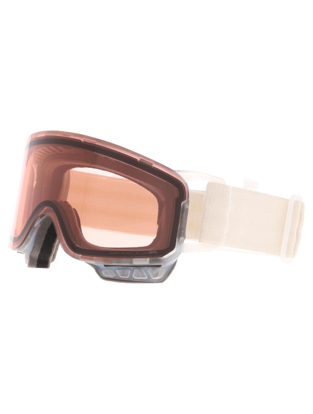 POC, Nexal Mid PA Goggles unisex Raw White / Partly Sunny Ivory Beige, Wit 