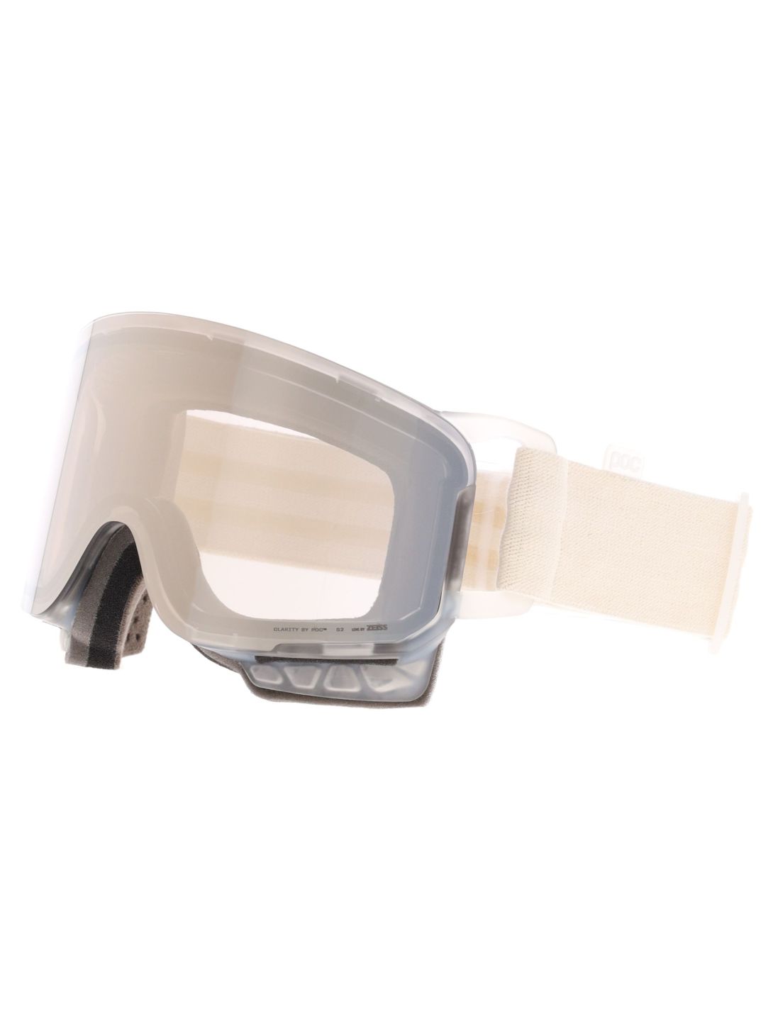 POC, Nexal PA Goggles unisex Raw White / Partly Sunny Ivory Beige, Wit 