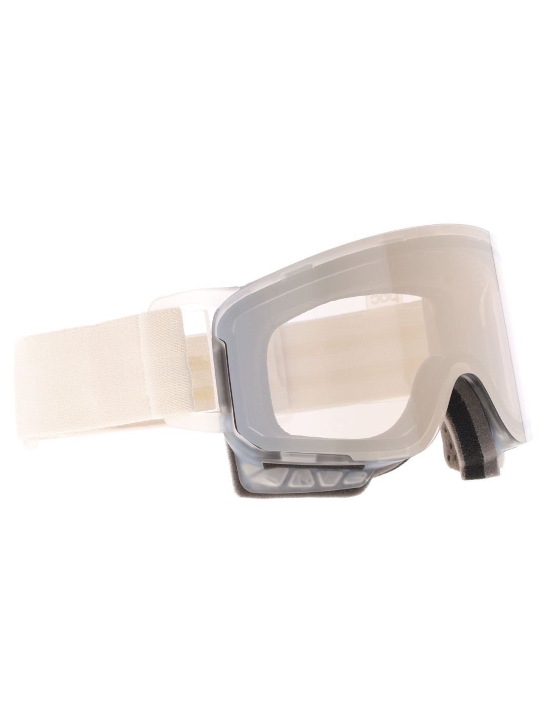 POC, Nexal PA Goggles unisex Raw White / Partly Sunny Ivory Beige, Wit 