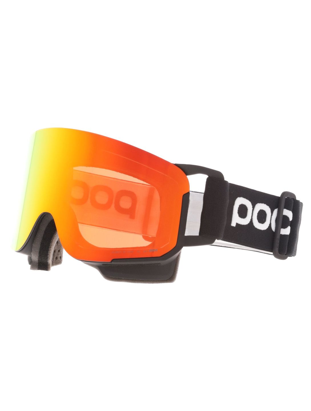 POC, Nexal PA Goggles unisex Uranium Black / Partly Sunny Orange Oranje, Zwart 