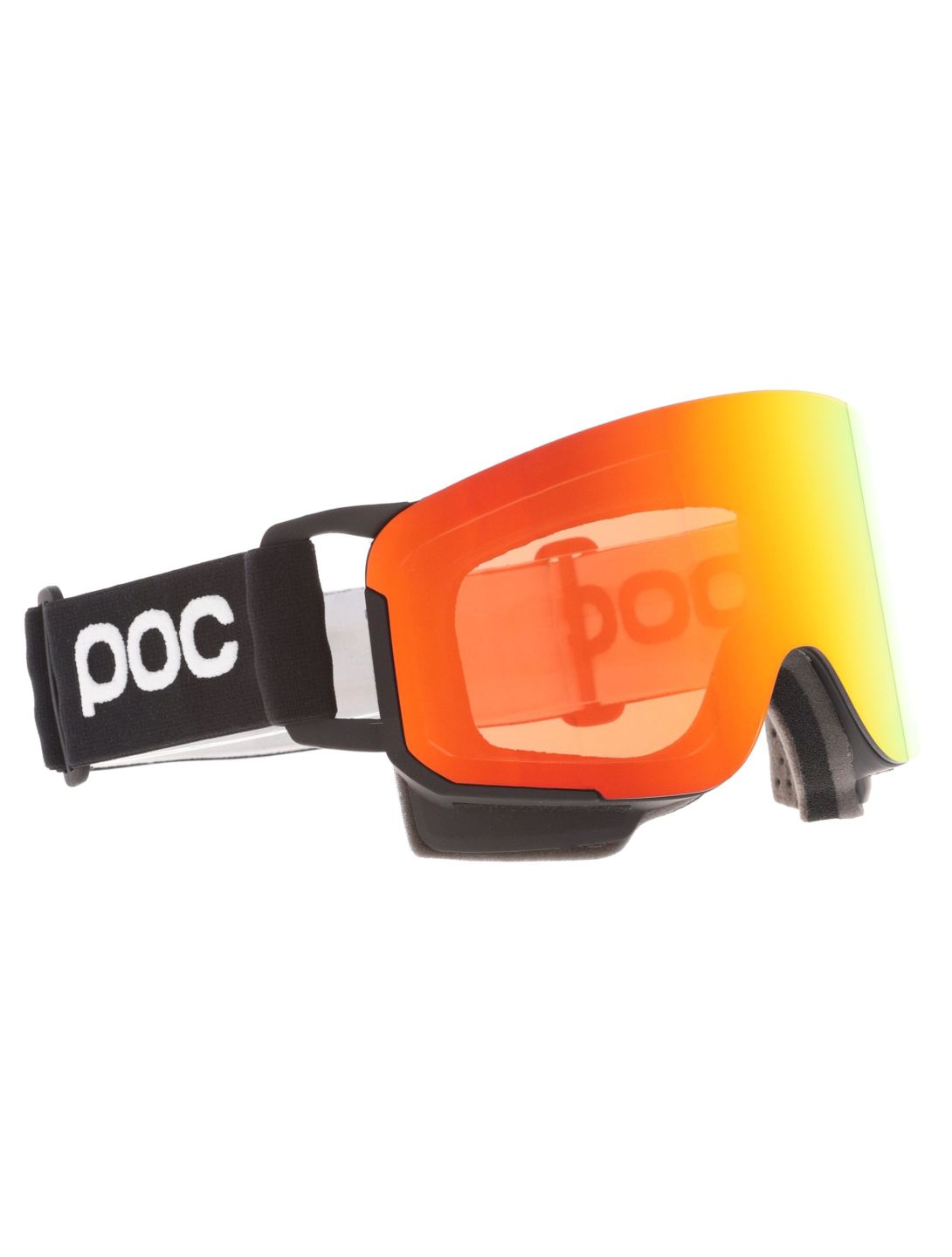 POC, Nexal PA Goggles unisex Uranium Black / Partly Sunny Orange Oranje, Zwart 