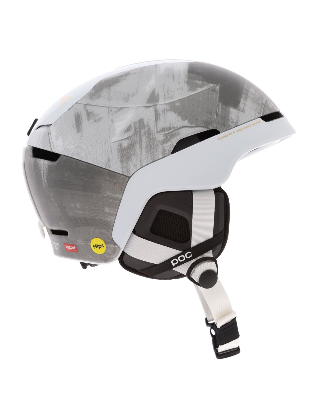 POC, Obex BC MIPS Hedvig Wessel Ed. skihelm unisex Stetind Grey grijs, wit 