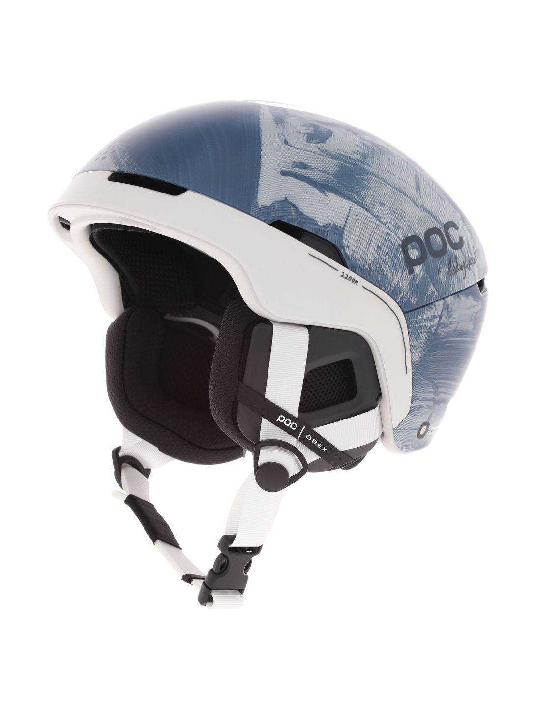 POC, Obex BC MIPS Hedvig Wessel Ed. skihelm unisex Store Skagastølstind blauw, wit 