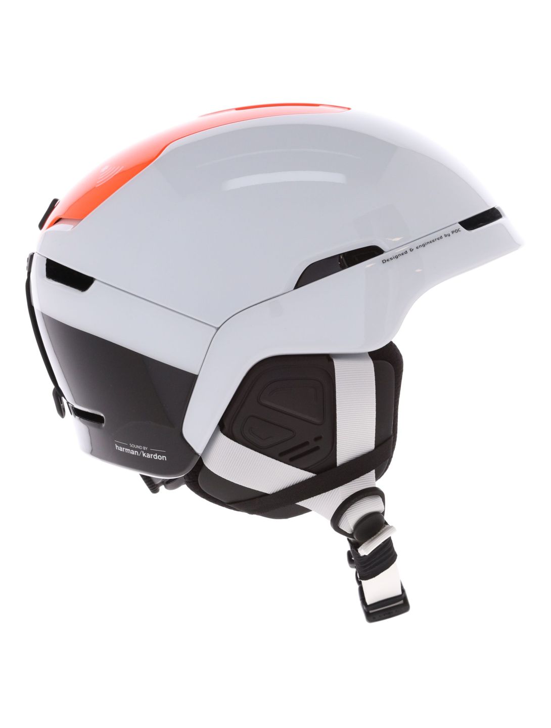 POC, Obex Connect OB Helmen unisex Hydrogen White / Fluorescent Orange AVIP Oranje, Wit 