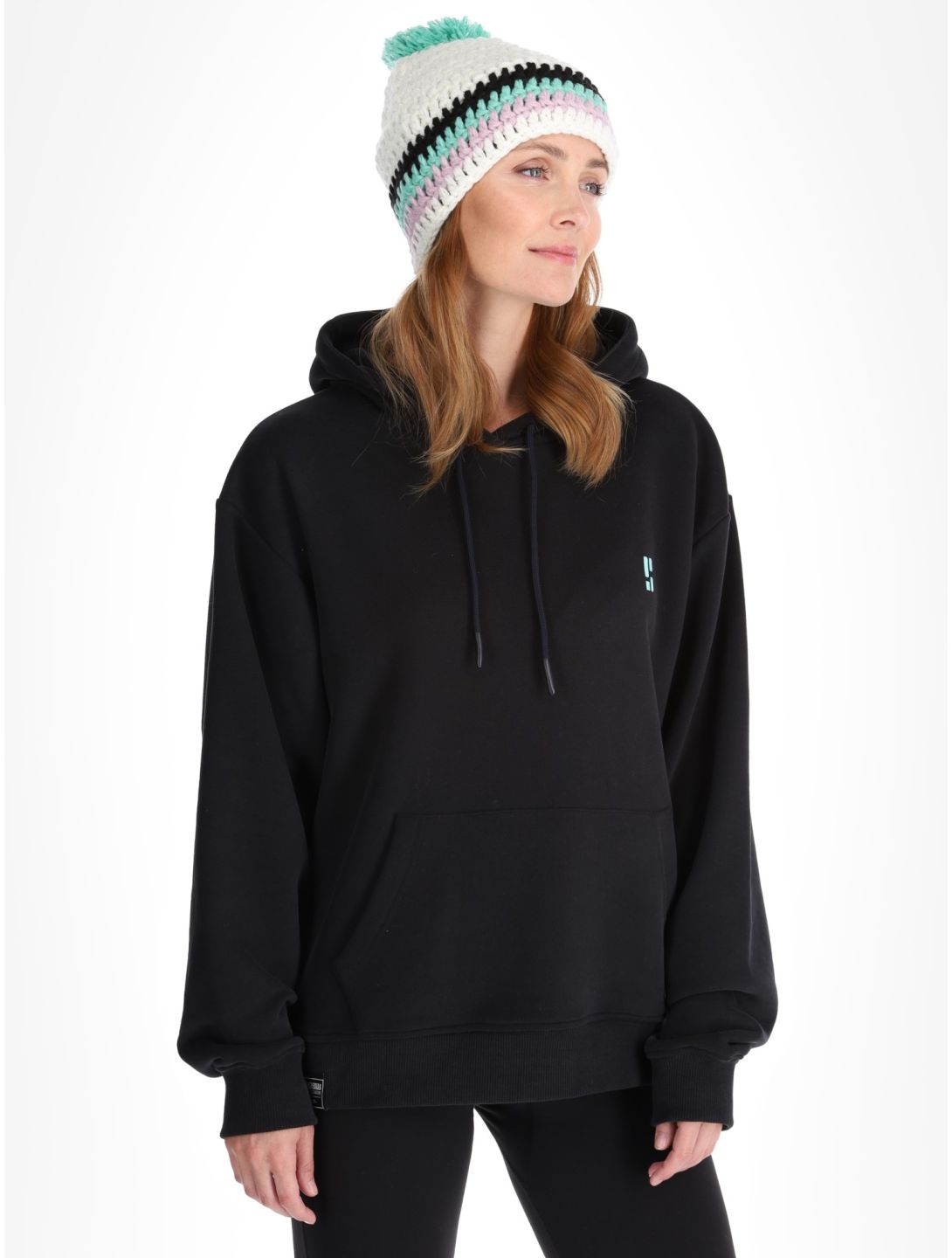 Poederbaas, Arty Hoody trui dames Black zwart 