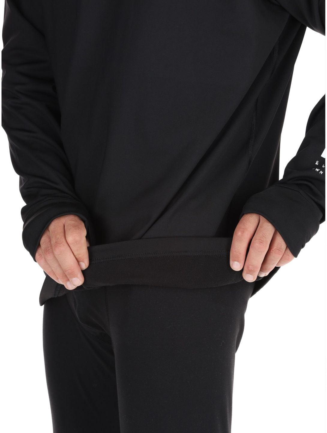 Poederbaas, Arty Longsleeve trui heren Black zwart 