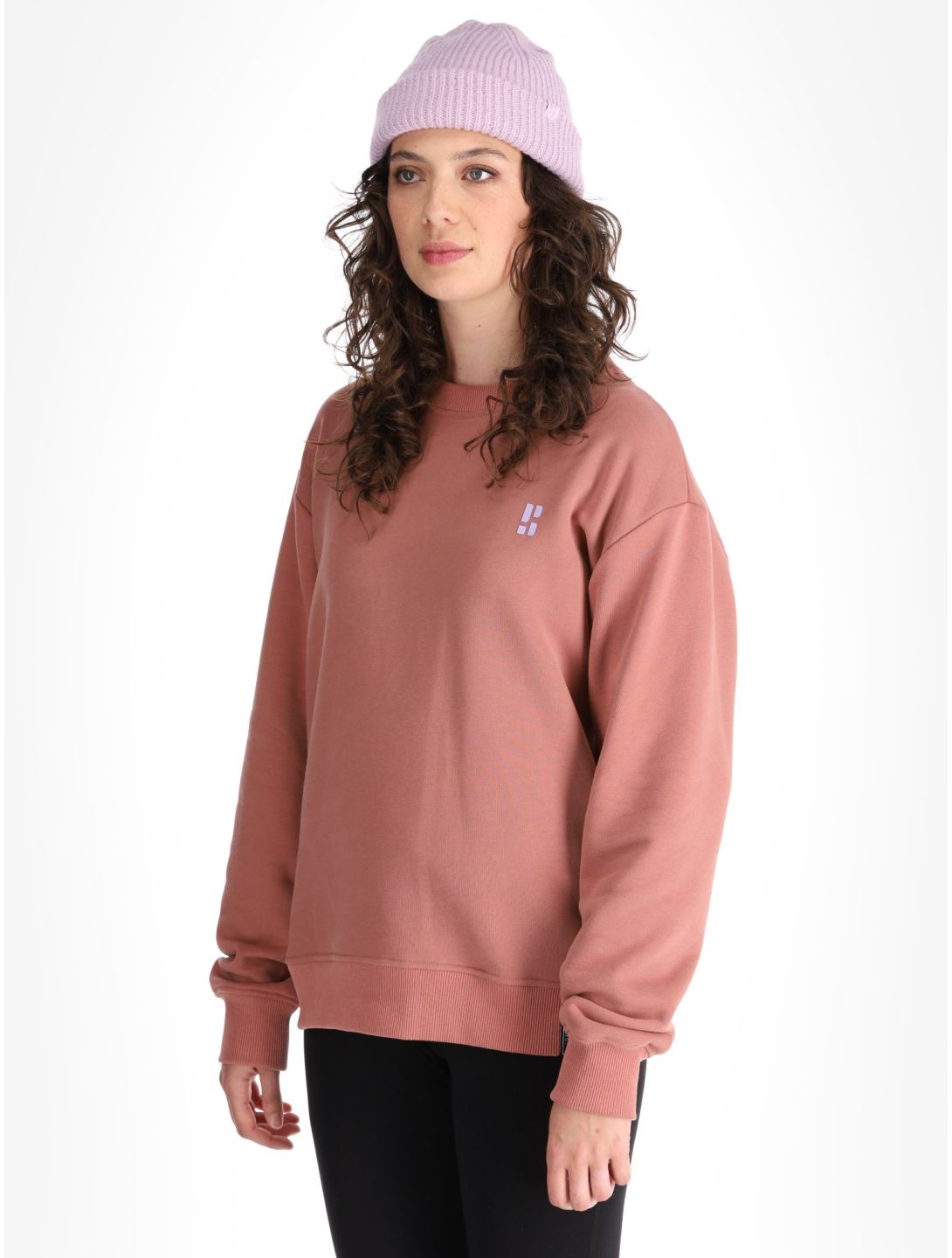 Poederbaas, Arty Sweater trui dames Terracotta bruin 