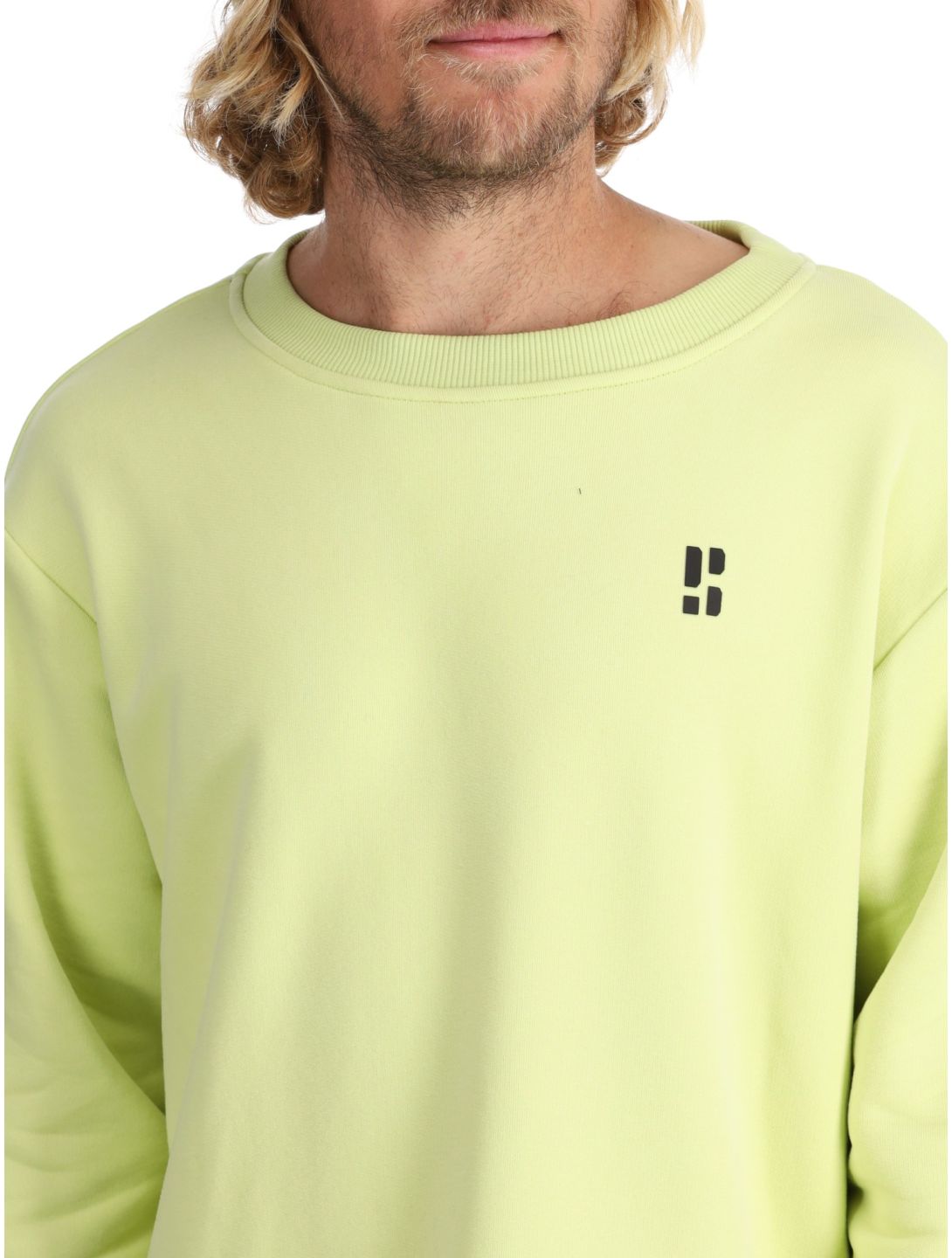 Poederbaas, Arty Sweater trui heren Matcha Green groen 