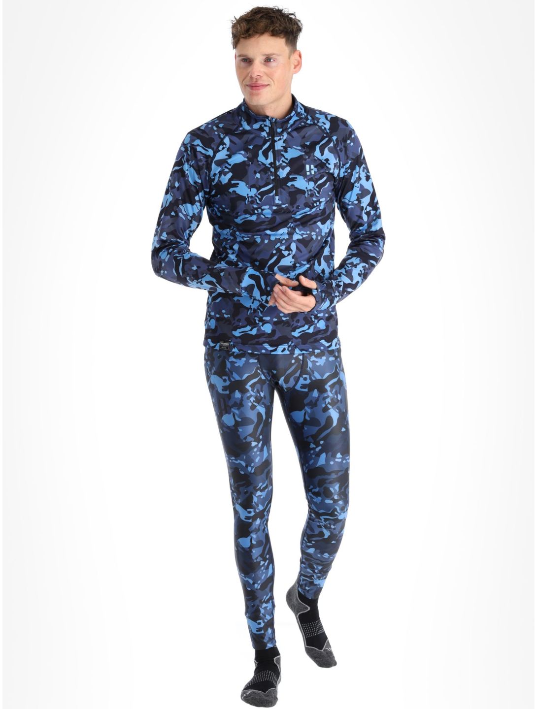 Poederbaas, Camo skipully heren Navy blauw 