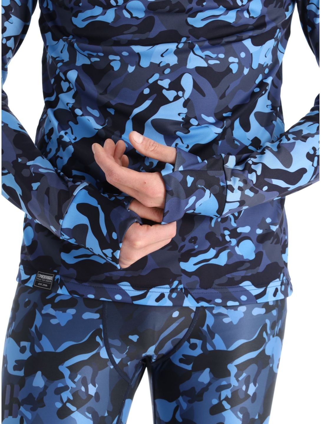 Poederbaas, Camo skipully heren Navy blauw 