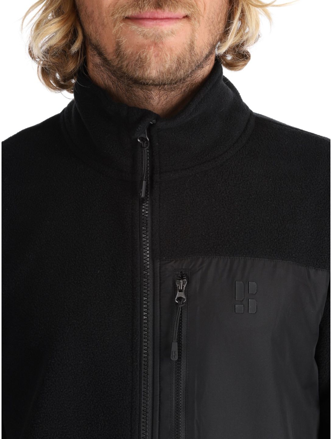 Poederbaas, Four Seasons Fleece vest heren Black zwart 