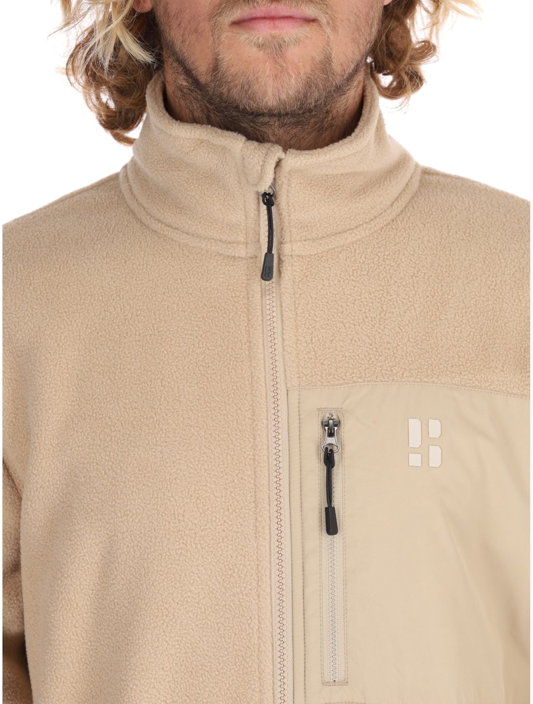 Poederbaas, Four Seasons Fleece vest heren Sand beige 