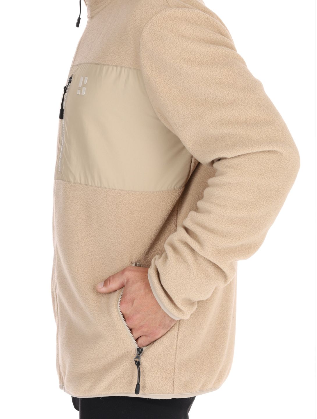 Poederbaas, Four Seasons Fleece vest heren Sand beige 