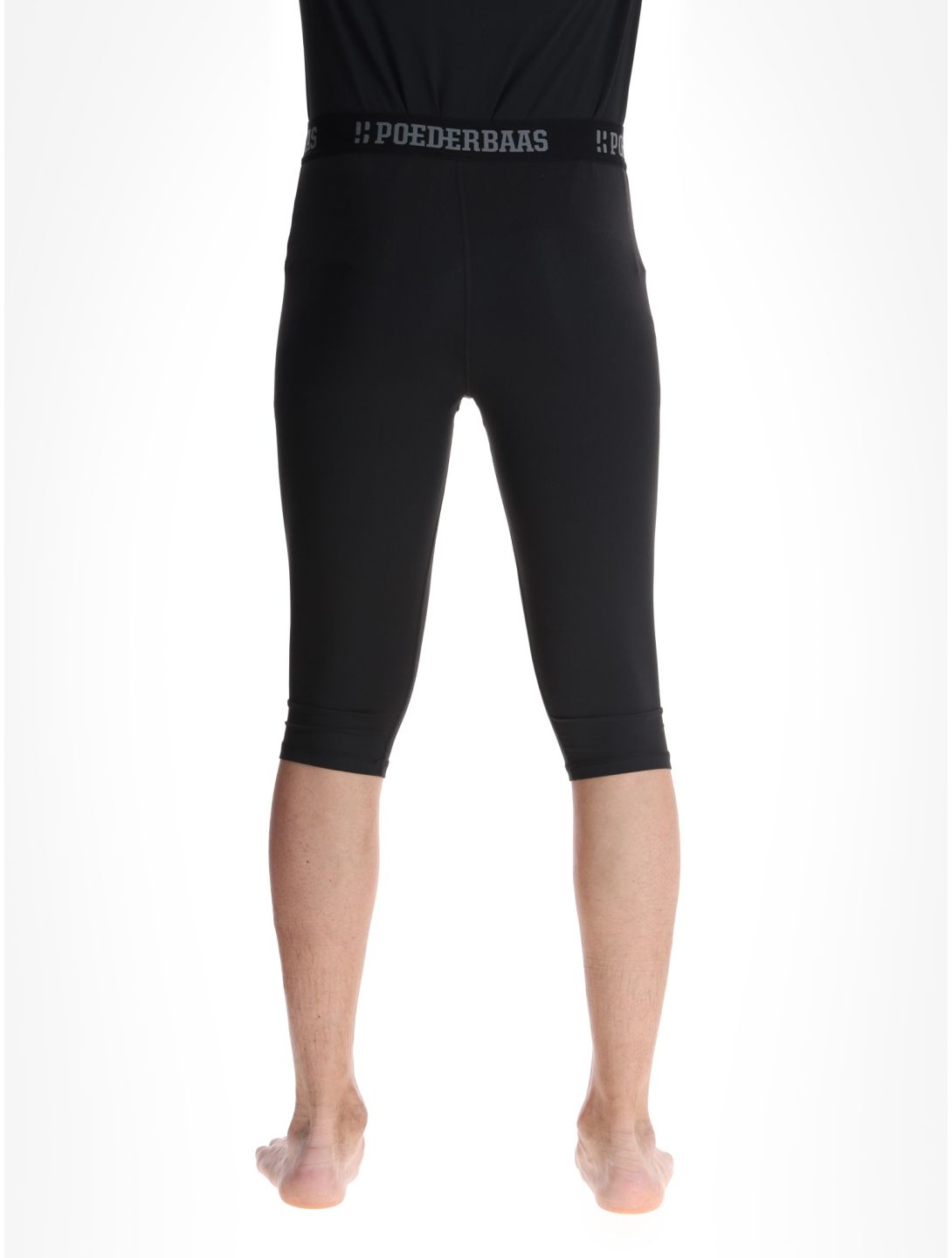 Poederbaas, Lightweight Baselayer 3/4 FB Thermobroek heren Black Zwart 