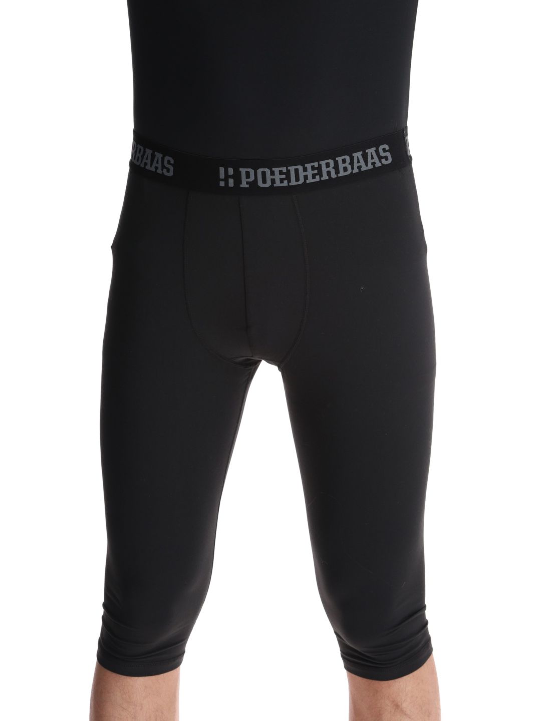 Poederbaas, Lightweight Baselayer 3/4 FB Thermobroek heren Black Zwart 