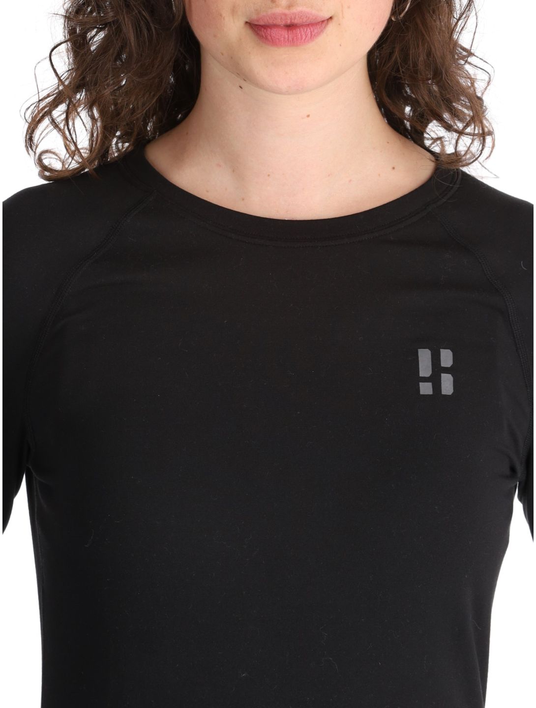 Poederbaas, Lightweight Baselayer thermoshirt dames Black zwart 