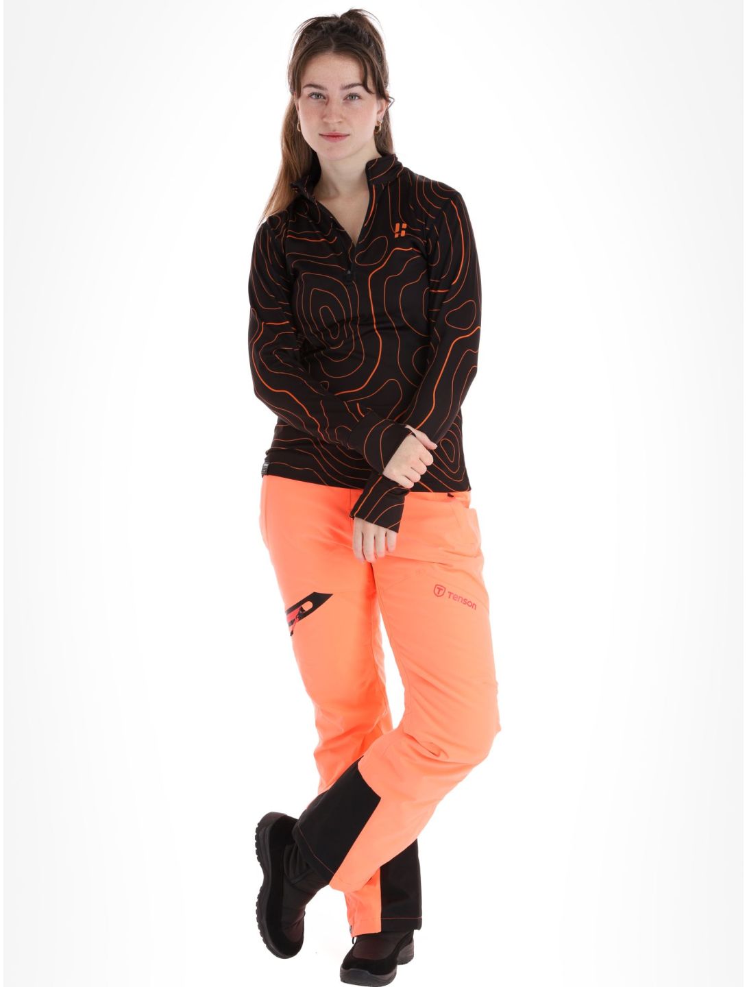 Poederbaas, Maps skipully dames Black Orange oranje, zwart 