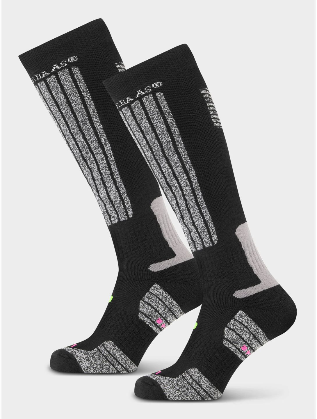 Poederbaas, Ski Socks 2-pack skisokken 2-pack unisex Black zwart 