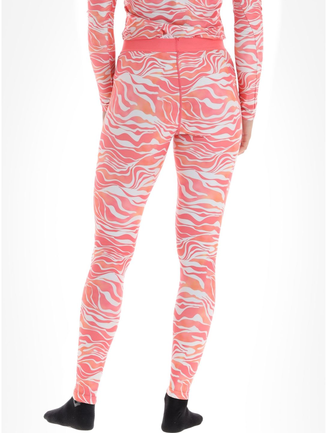 Poederbaas, Thermo Animal thermobroek dames Zebra Pink roze 