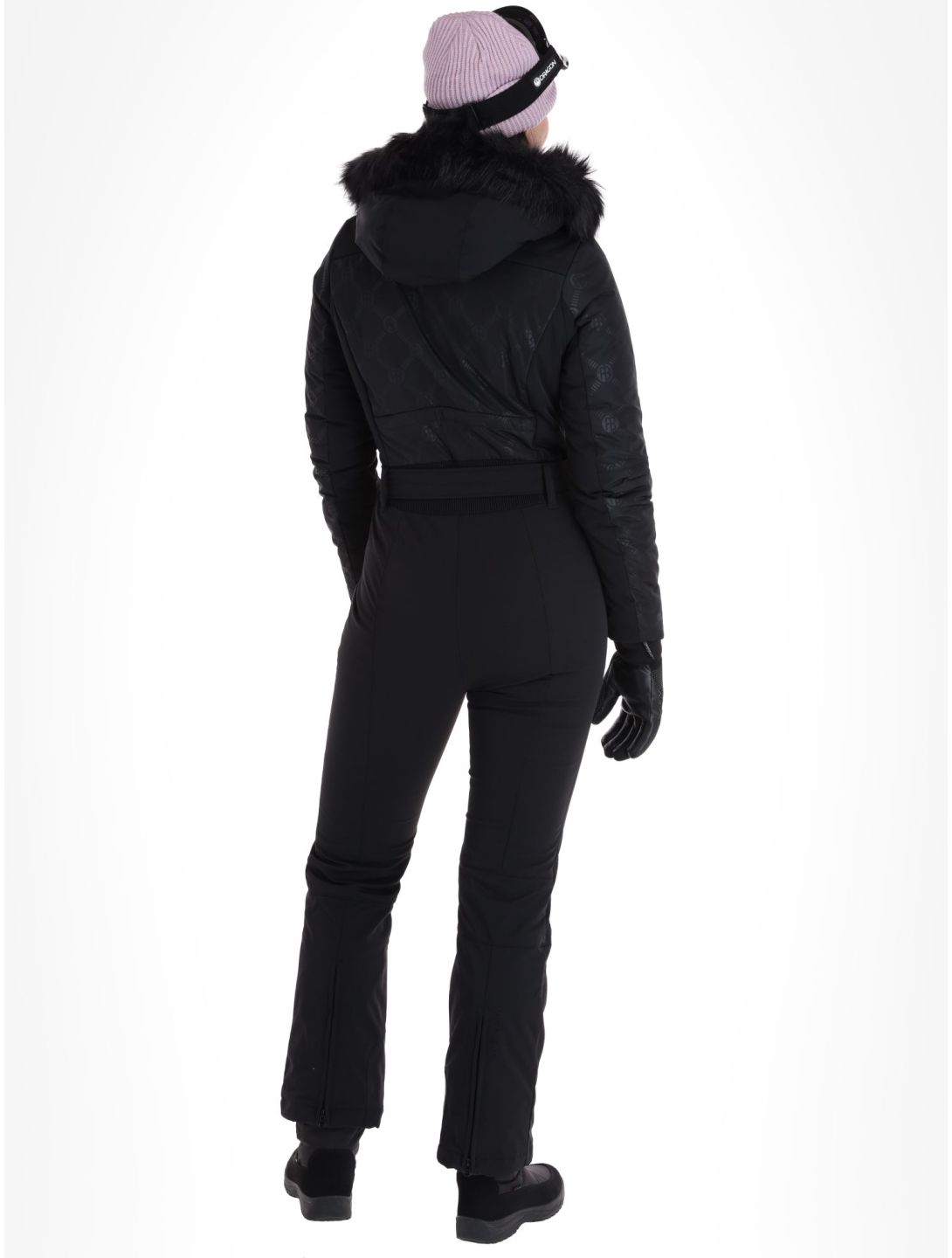 Poivre Blanc, Active Line W23-0831-WO/E ski overall dames Embossed Black zwart 