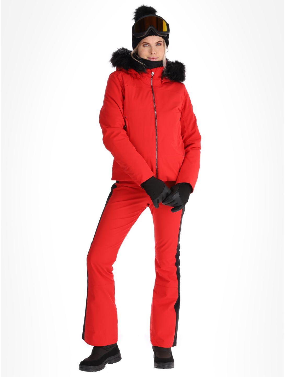 Poivre Blanc, Luxe Sport 24PBH0800/WO AA Jas gevoerd dames Scarlet Red Rood 