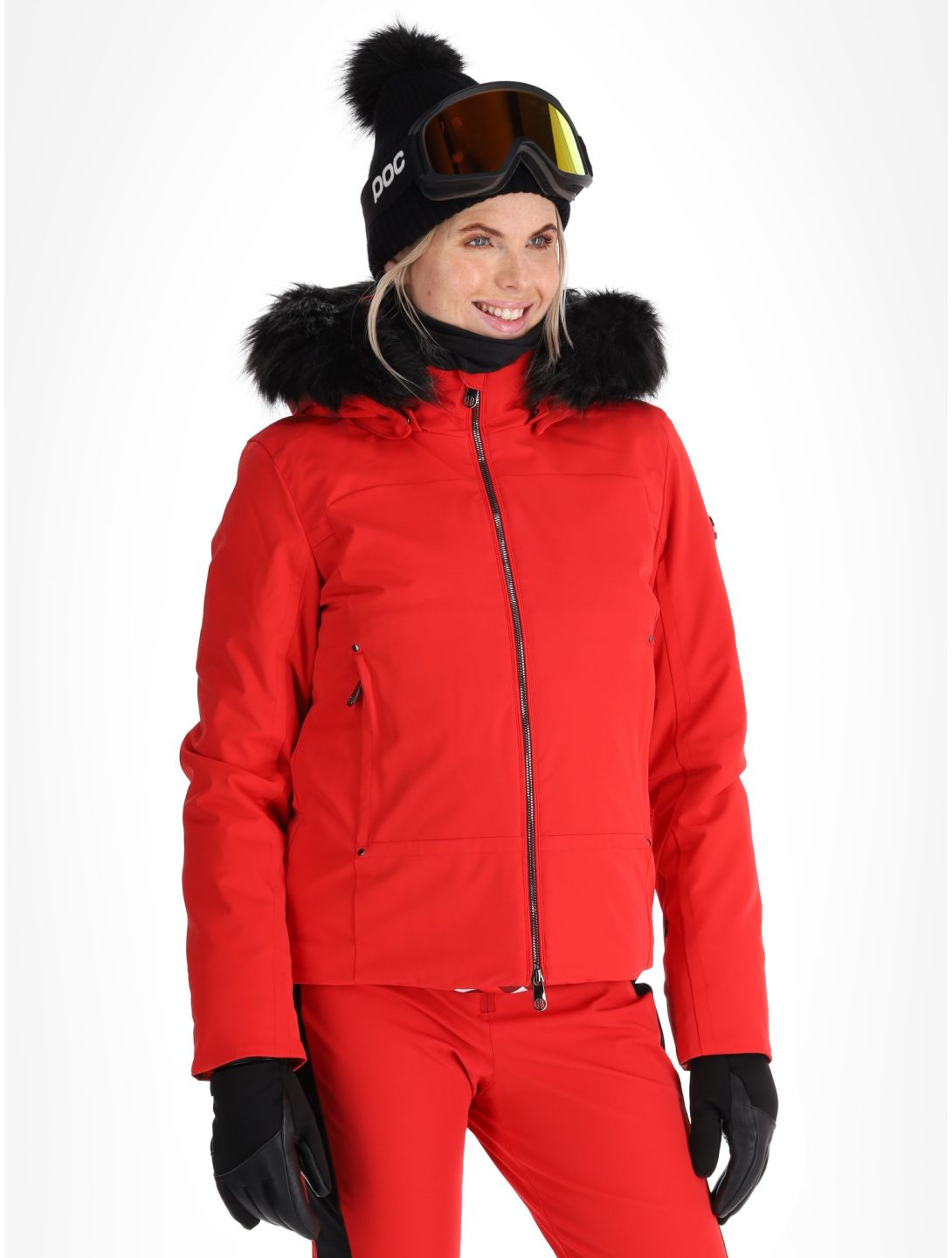 Poivre Blanc, Luxe Sport 24PBH0800/WO AA Jas gevoerd dames Scarlet Red Rood 