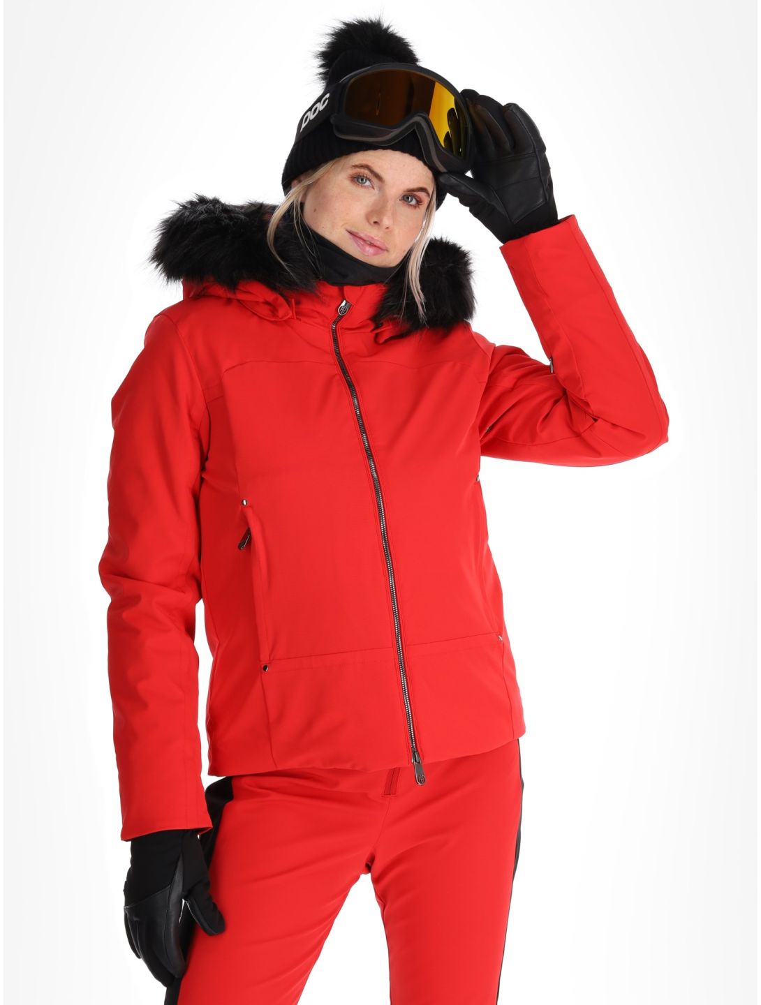 Poivre Blanc, Luxe Sport 24PBH0800/WO AA Jas gevoerd dames Scarlet Red Rood 