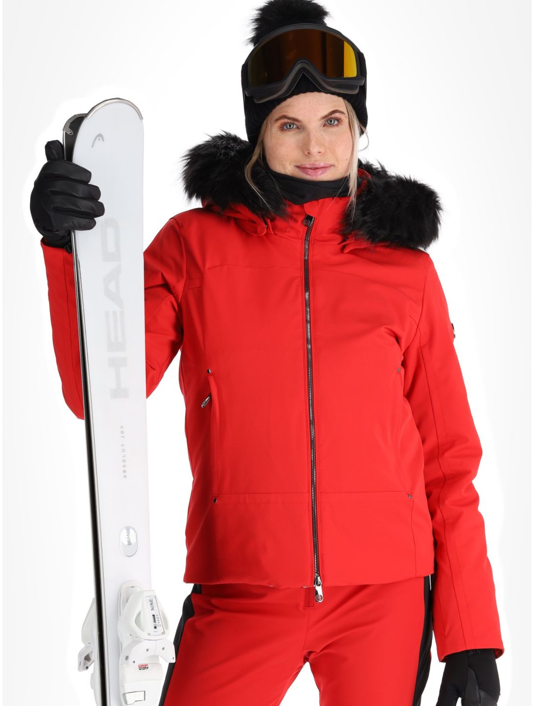 Poivre Blanc, Luxe Sport 24PBH0800/WO AA Jas gevoerd dames Scarlet Red Rood 