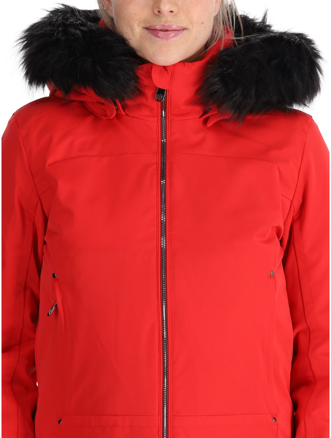 Poivre Blanc, Luxe Sport 24PBH0800/WO AA Jas gevoerd dames Scarlet Red Rood 