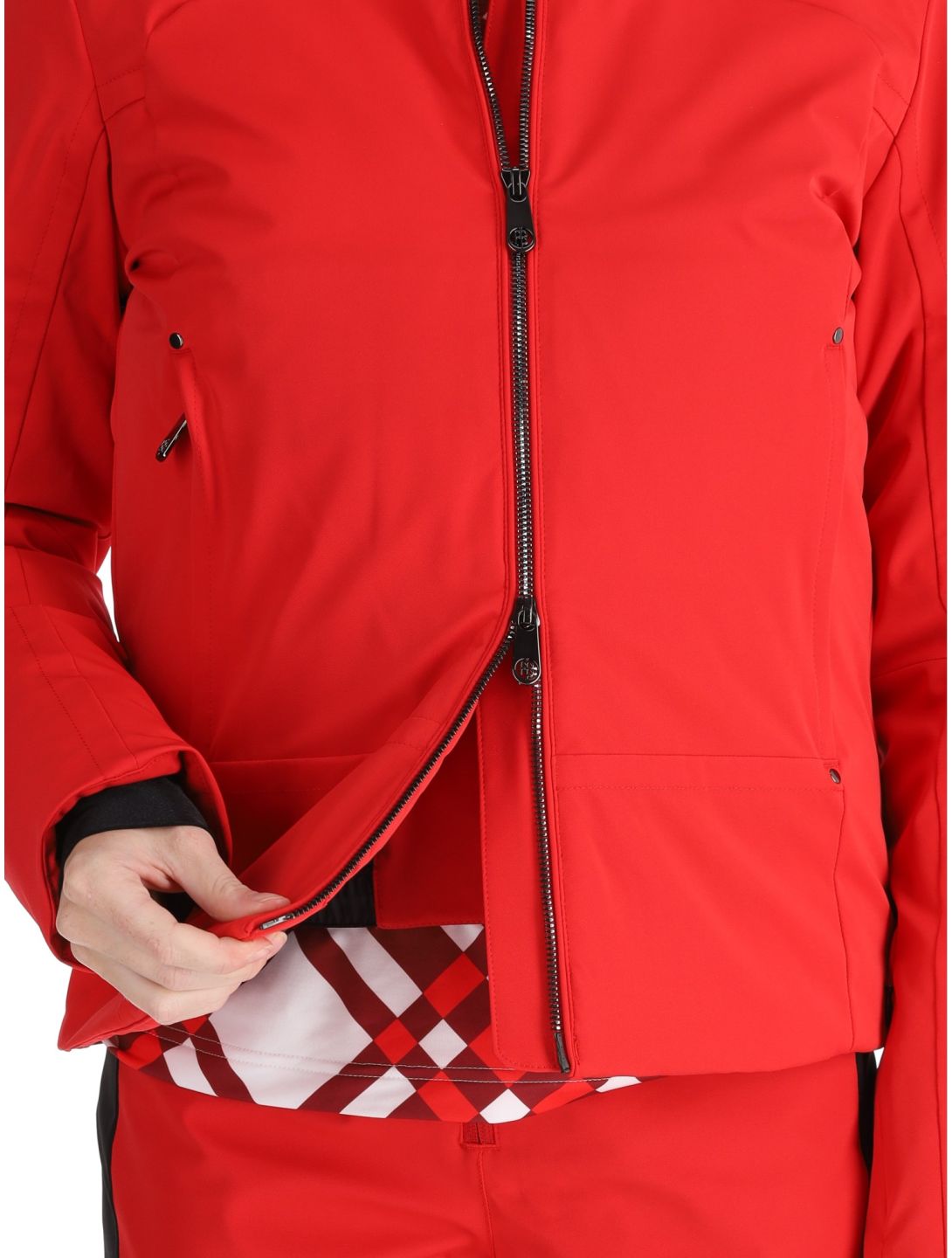 Poivre Blanc, Luxe Sport 24PBH0800/WO AA Jas gevoerd dames Scarlet Red Rood 